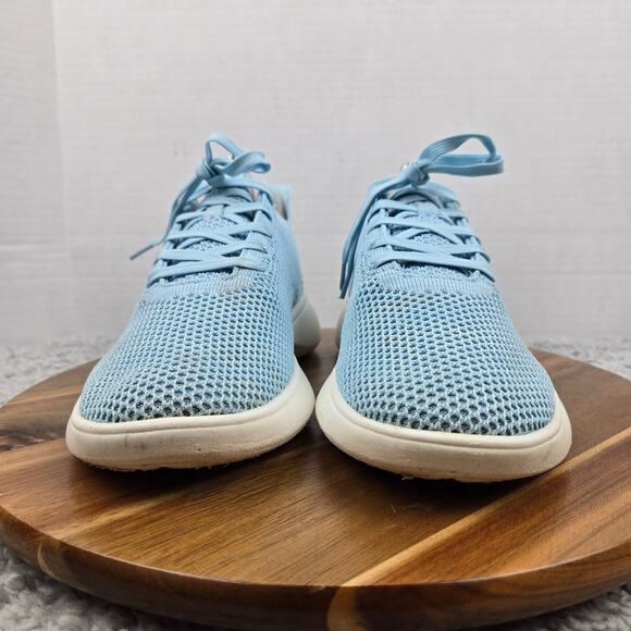 Vivaia Womens 37 Urban Sneaker Slider Mesh Light Blue Casual Lace Up Daily Light - Picture 4 of 13